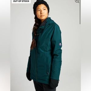 Burton Women's Gortex Balsam Jacket and Gloria Pant in color Ponderous Pine